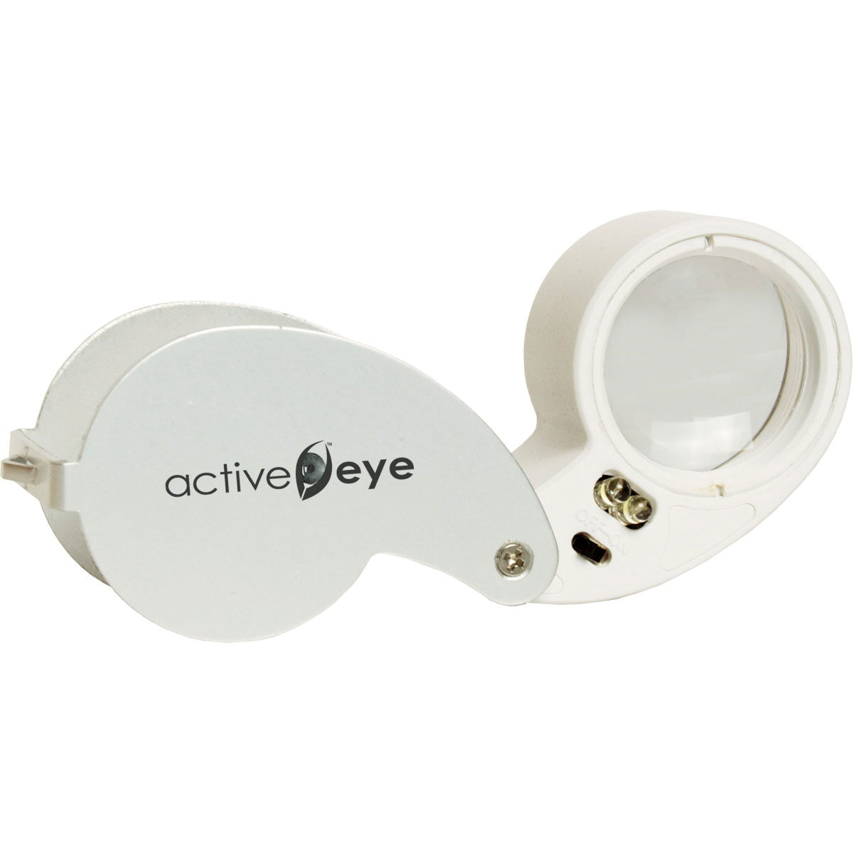 30X Loupe Magnifier - compact and lightweight against a white
