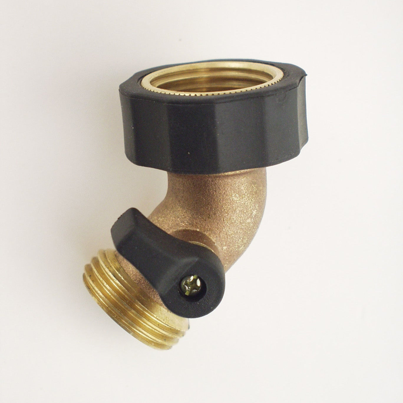 Brass Gooseneck with Shut Off product image with a white background