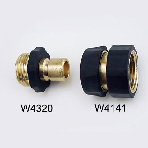 Brass Quick Connect Hose Fitting Set - image of the two versions of the product