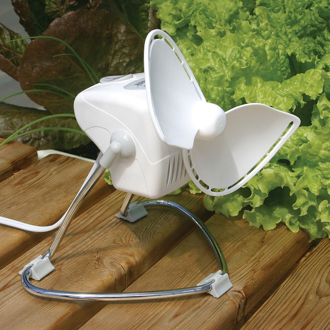 Chinook Caframo Greenhouse Fan on a table top