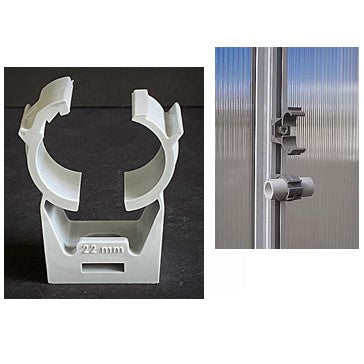 Clic Water Pipe Hangers, 3/4" OD pipe, 10-pack: images of the product and its use