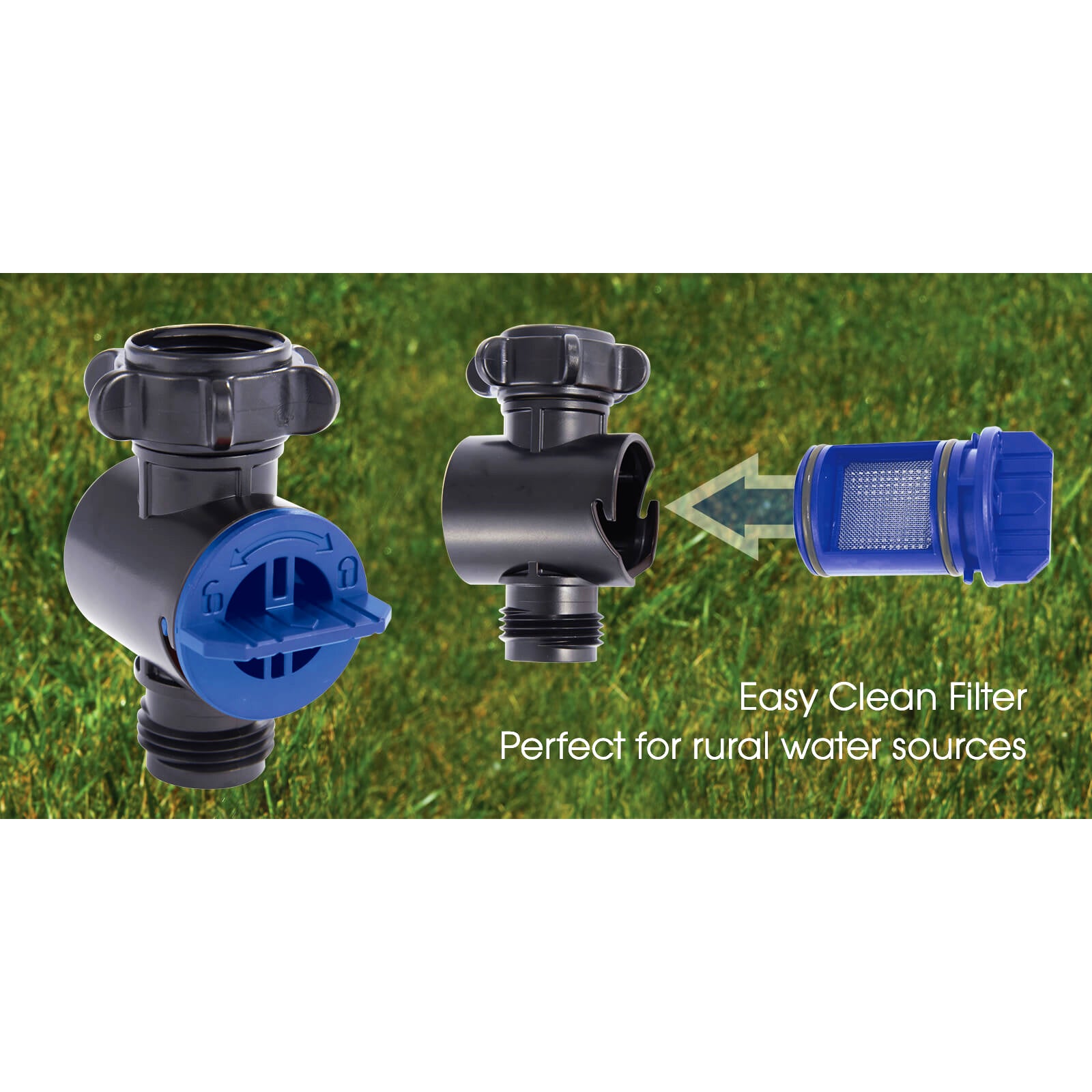 Dramm Easy Clean Filter - image of how to use the clean filter