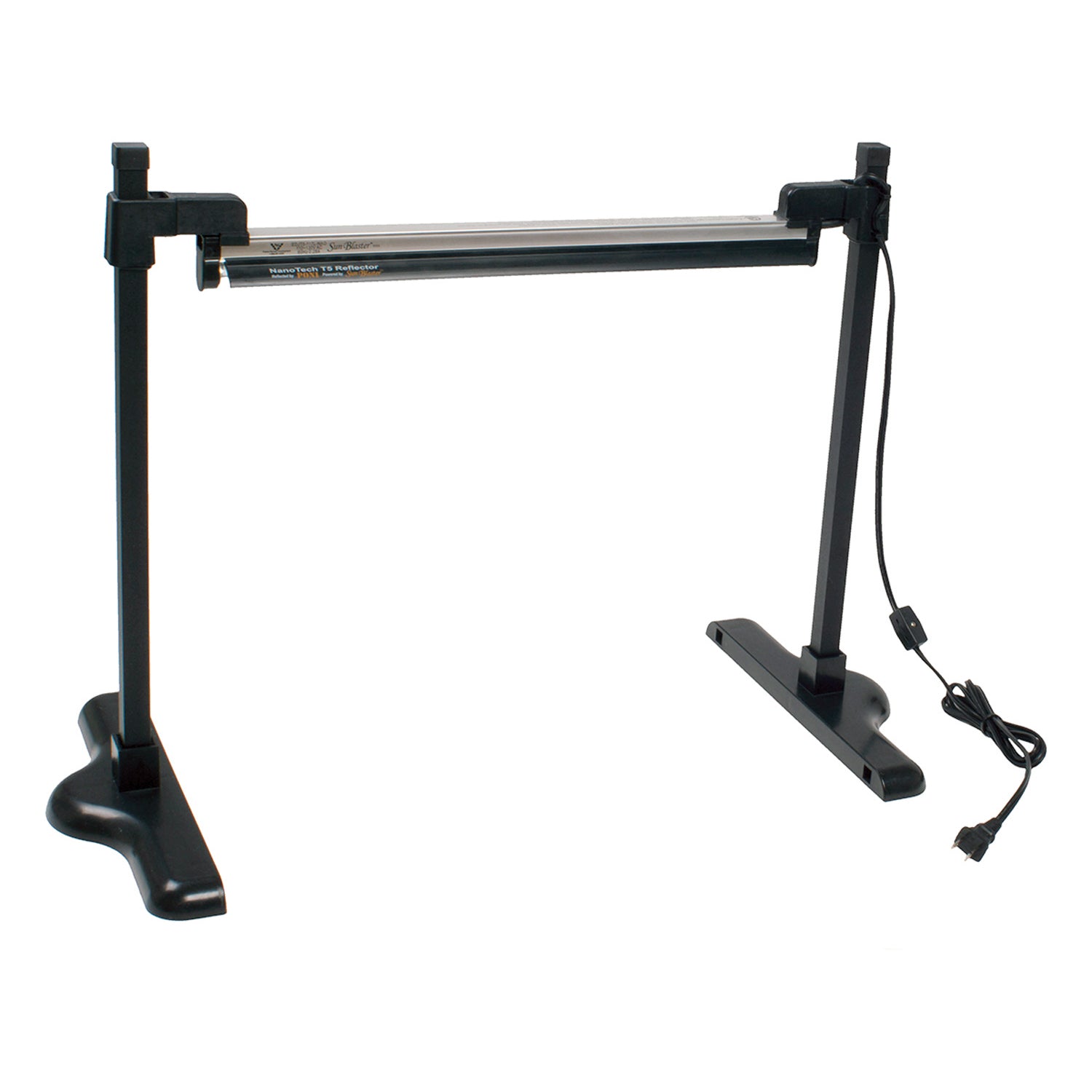 Sunblaster Universal Light Stand on a white background with the connecting cable