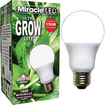 Ultra 12W LED Grow Bulb, Full Spectrum - Image of the Miracle Led case with one 150W bulb