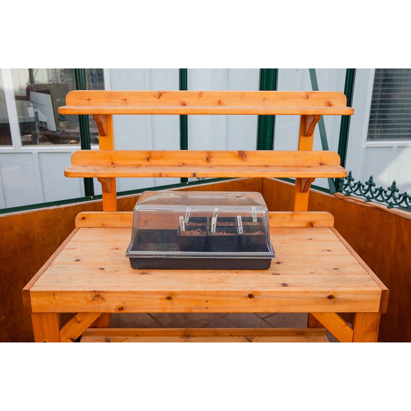 Mondi 7" Mini Greenhouse with Easy Vents - Charley's Greenhouse & Garden