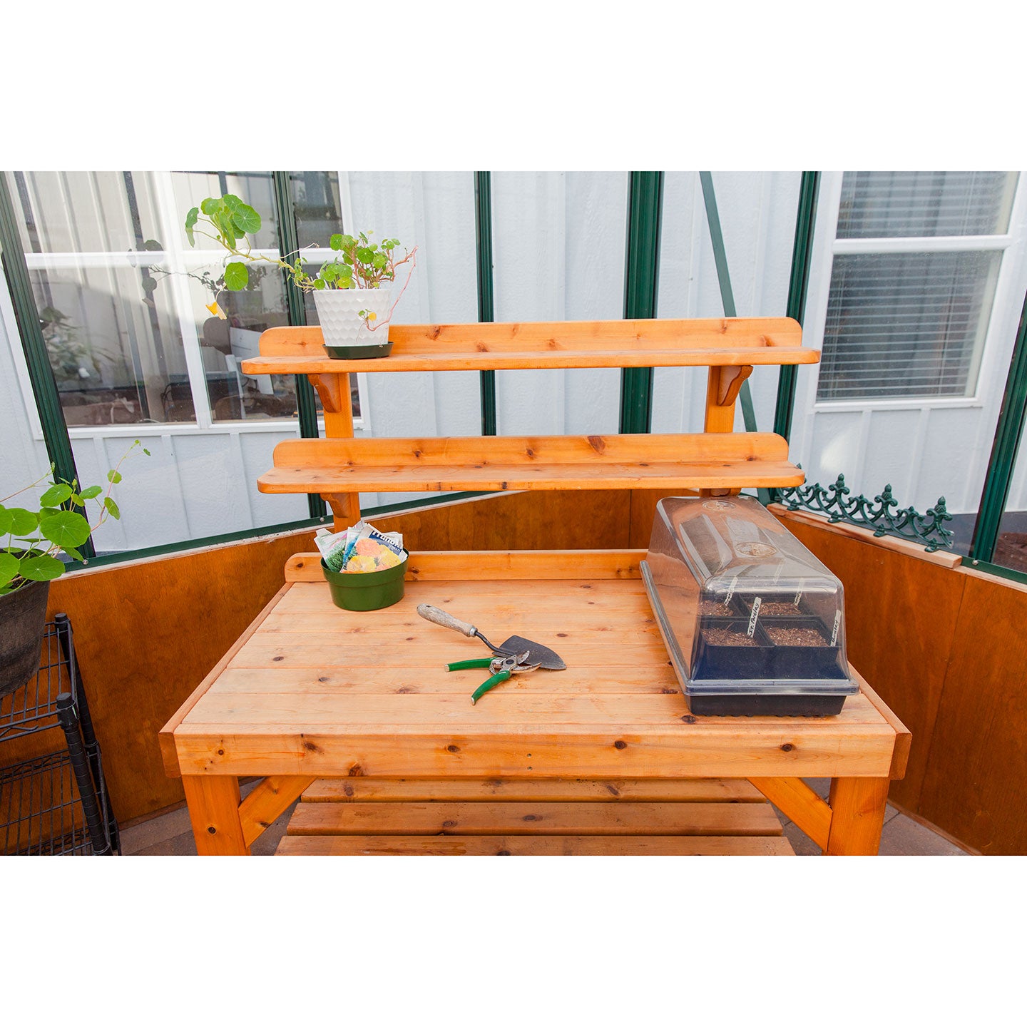 Mondi 7" Mini Greenhouse with Easy Vents - Charley's Greenhouse & Garden