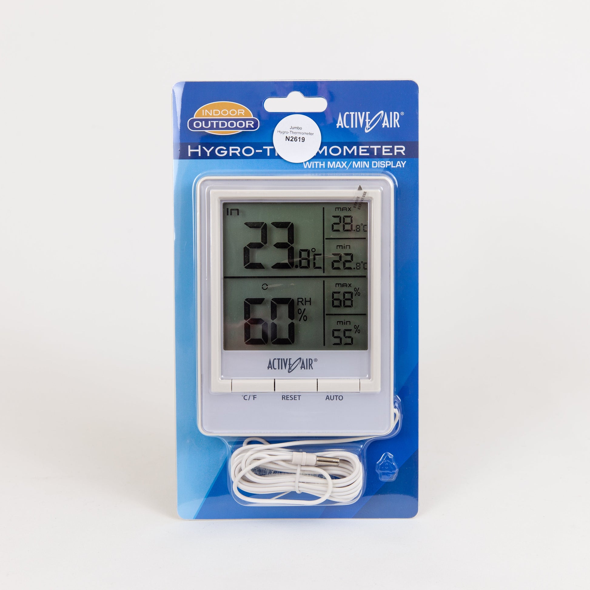 Jumbo Hygro Maximum Minimum Thermometer - Charley's Greenhouse & Garden