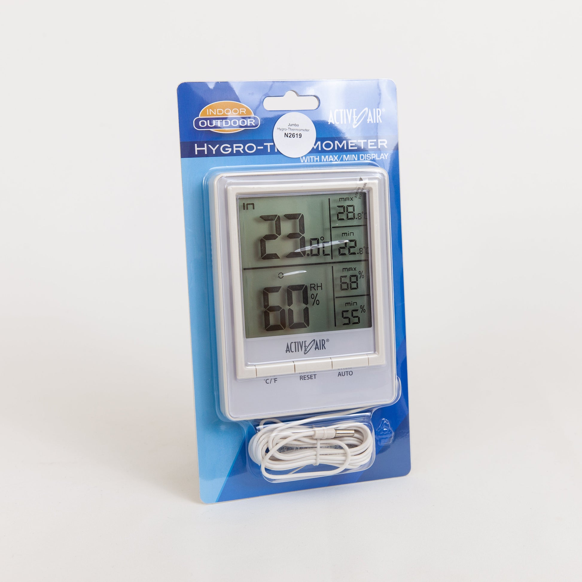 Jumbo Hygro Maximum Minimum Thermometer - Charley's Greenhouse & Garden