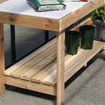 Cedar Wood Bottom Shelf for Charley's Benches - Charley's Greenhouse & Garden
