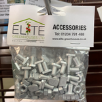 Elite English "T" Nuts & Bolts, 1/2" L: image of the product in packaging