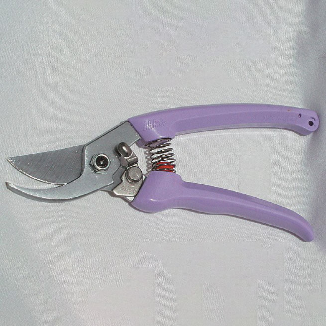 ARS 130DX Bypass Pruner - Violet pruning shears against white background