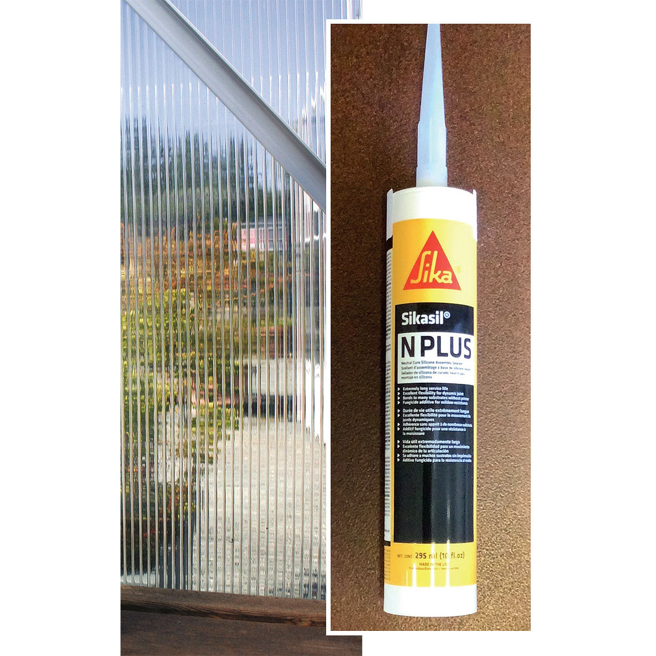 Sikasil-N Plus Silicone Sealant for Polycarbonate - Charley's Greenhouse & Garden