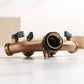 Brass 4-Way Hose Manifold - top view of the product