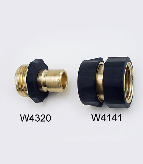 Brass Quick Connect Hose Fitting Set - image of the two versions of the product