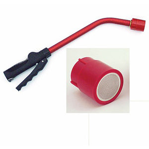 Charley’s Greenhouse Touch N’ Flow Rain Wand – 16 inch: product image with the red wand and red nozzle