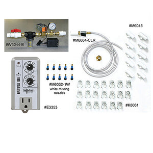 Charleys Humidity System with Mist Timer (1.0 gph) - image of the product and individual parts