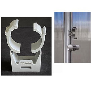 Clic Water Pipe Hangers, 3/4" OD pipe, 10-pack: images of the product and its use