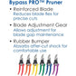 Dramm Bypass Pro™ Pruners come in six colors: red, orange, yellow, green, blue, and purple.