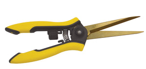 Dramm Hydroponic Clipper in shade yellow with stainless steel details, displayed against a white background.