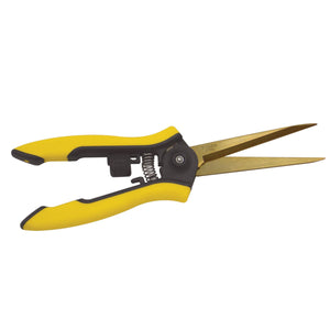 Dramm Hydroponic Clipper in shade yellow with stainless steel details, displayed against a white background.
