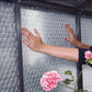 Greenhouse Bubble Insulation: an image showing the product being installed on the walls of the greenhouse