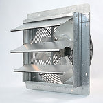 Greenhouse Shutter Exhaust Fan: image of the silver product