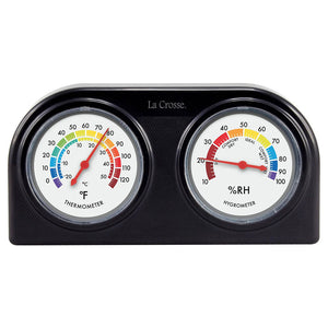 Indoor Temperature and Humidity Gauge product against a white background 