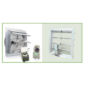 Lean-To Powered Ventilation System: images of the system