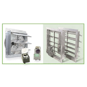 Lean-To Powered Ventilation System: images of the system