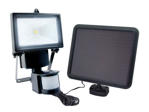 Nature Power Solar Security Light 500 with a solar panel and motion sensor for outdoor lighting