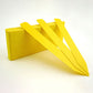 Yellow Plant Labels on a white background