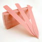 Pink Plant Labels on a white background
