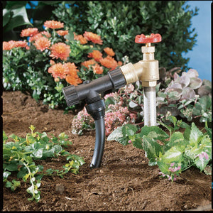 Professional Misting System - T Filter - the image of the product being used in a garden