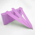 Purple Plant Labels on a white background