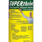 Close-up of a bottle of SUPERthrive® Fertilizer Supplement, showcasing its applications and methods of use.