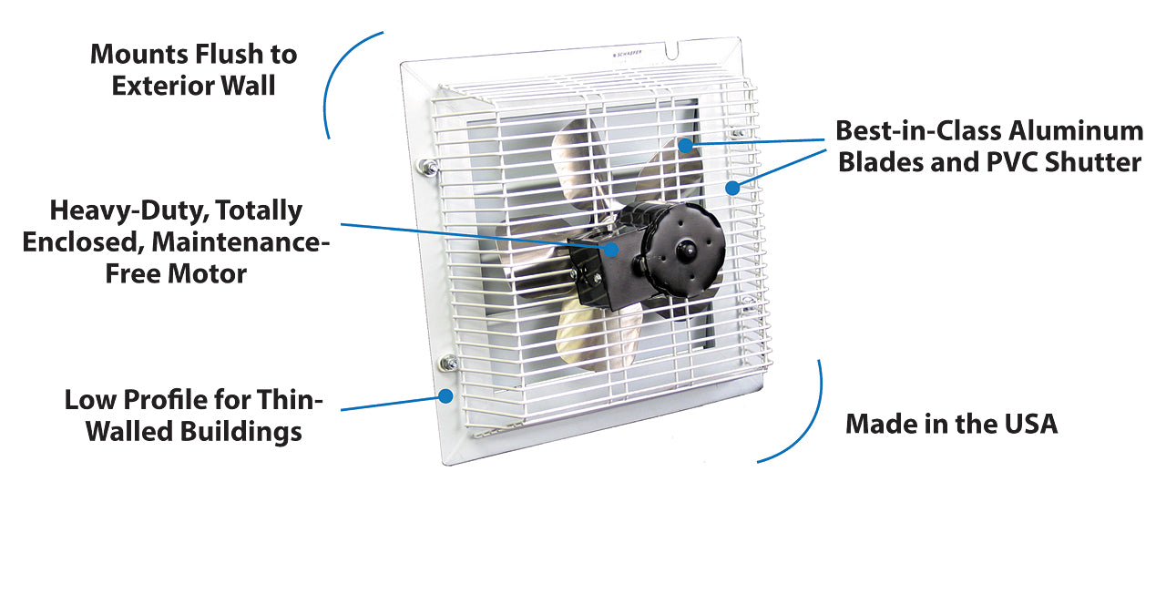 Schaefer VK50 Storm Shield Agricultural Exhaust Fan