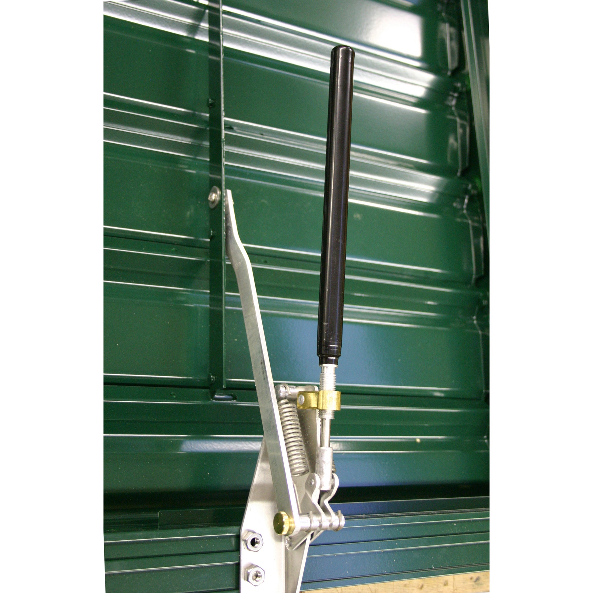 Solar Shutter Control Kit with Liberty Auto Opener: an image showing the product in use