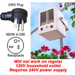 Super Heater 240 Volt: Image of the product being used in a greenhouse