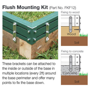 Winter Gardenz optional Foundation Mounting Kit - Charley's Greenhouse & Garden