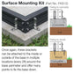 Winter Gardenz optional Foundation Mounting Kit - Charley's Greenhouse & Garden