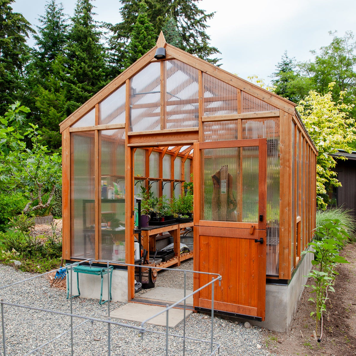 Charley's Alpine Insulated Cedar Greenhouse without Ponywall - Heritage Wood Greenhouse from Charley's Greenhouse & Garden