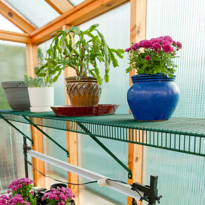 greenhouse plant racks Charley's Wire Shelf with Braces