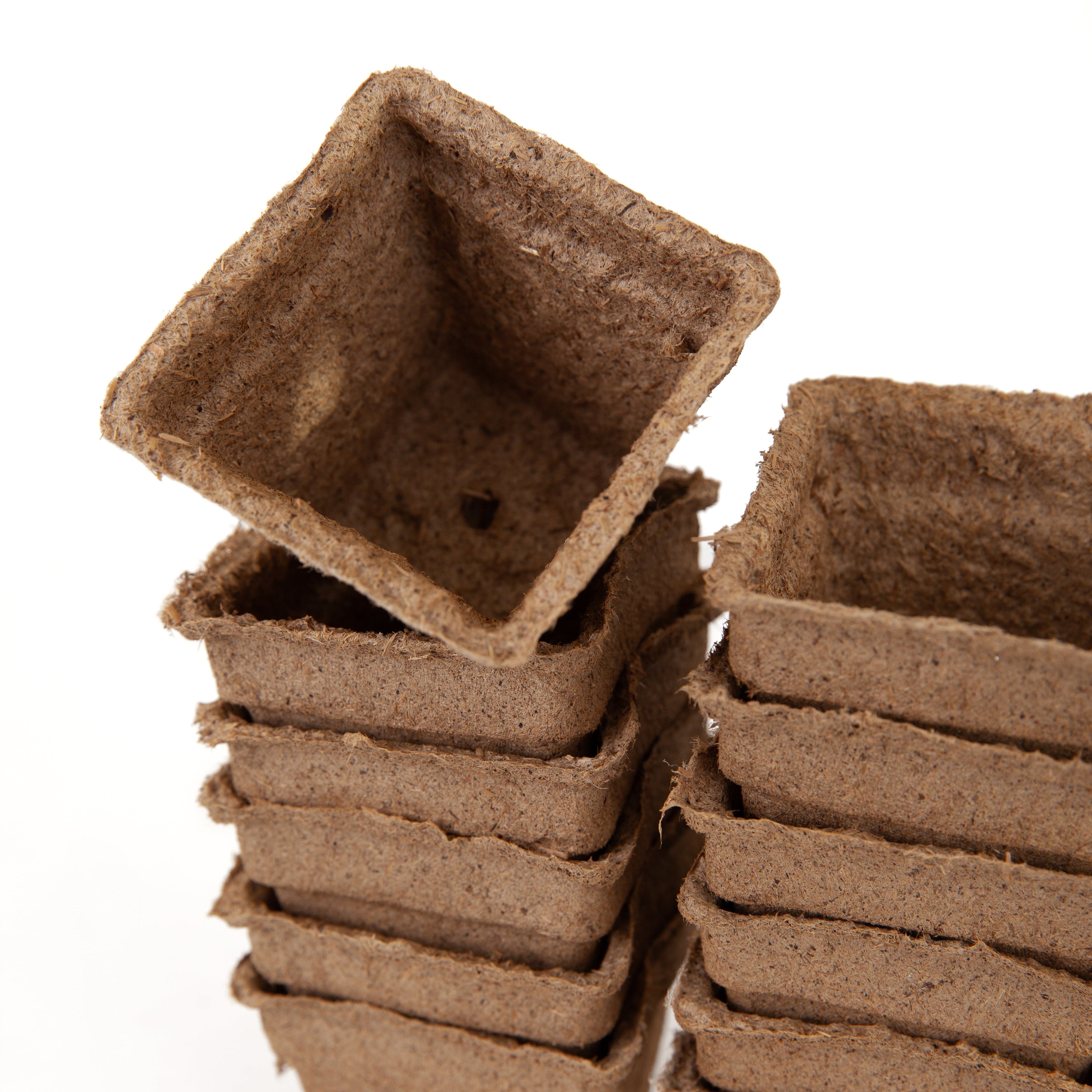cow dung plant pots CowPots Square 4"