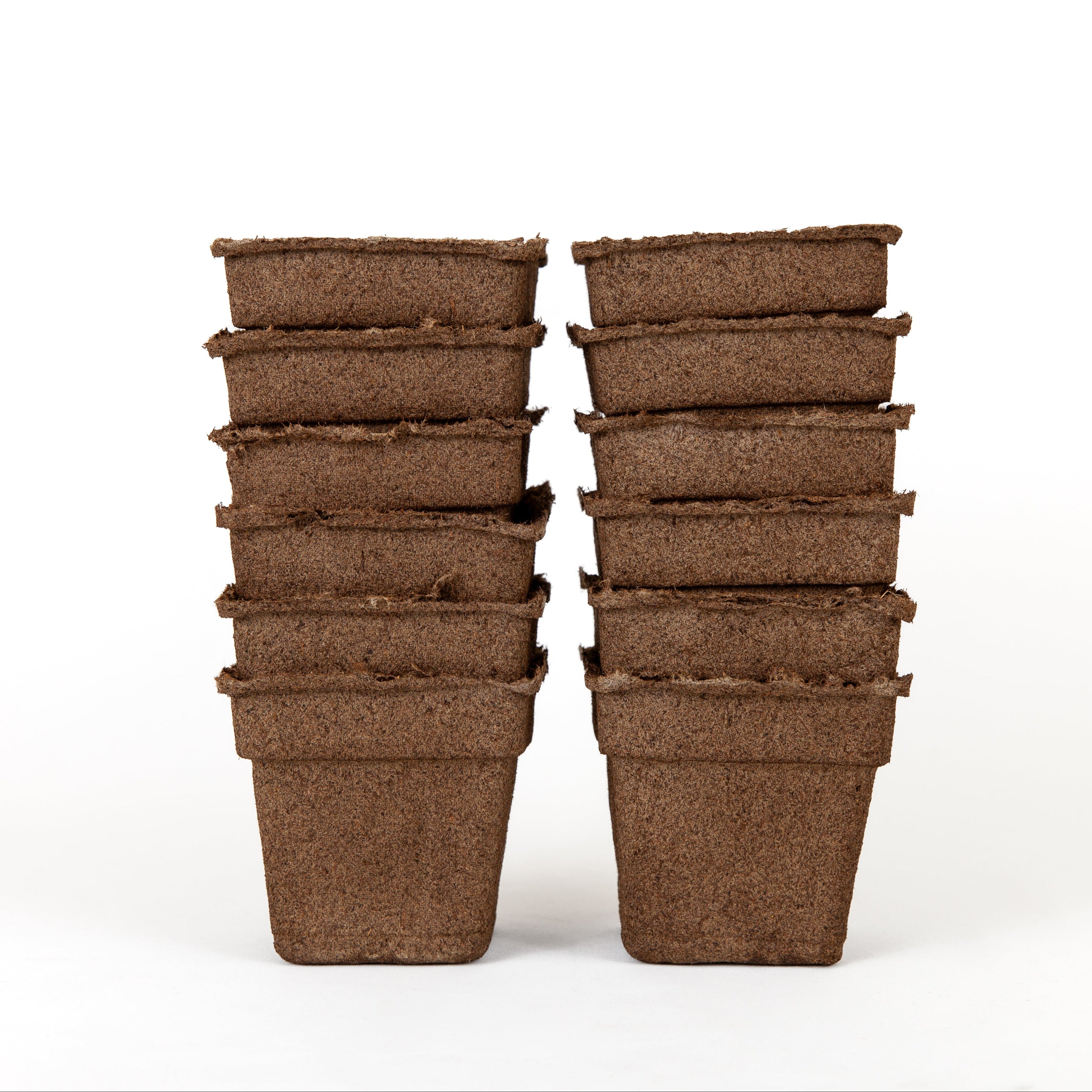 plant pots made from cow manure CowPots Square 4"