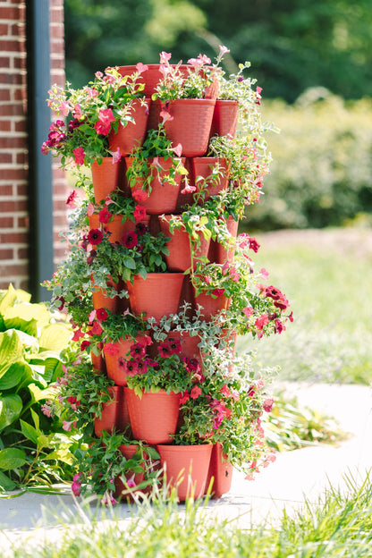 7 Tier GreenStalk Garden Leaf Vertical Planter - Basket Weave Texture