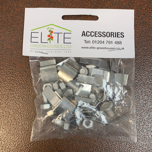 Elite English Greenhouse Repair Kit - image of the silver accessories in original packaging