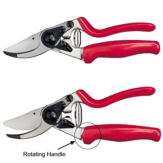 Felco Pruners 7 - 8-3/4" length, features a rotating handle to minimize hand fatigue