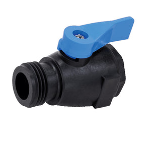 Heavy-Duty Shut-Off Valve product image in black and blue 