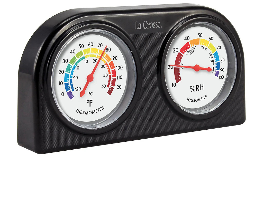 Side view of the Indoor Temperature and Humidity Gauge
