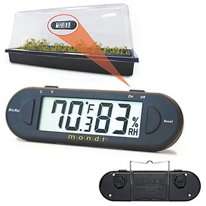 Mondi Mini Thermo-Hygrometer - Charley's Greenhouse & Garden